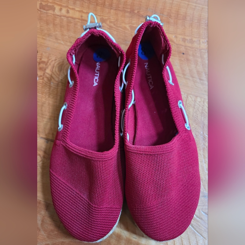 Nautica Red Slip-On Shoes